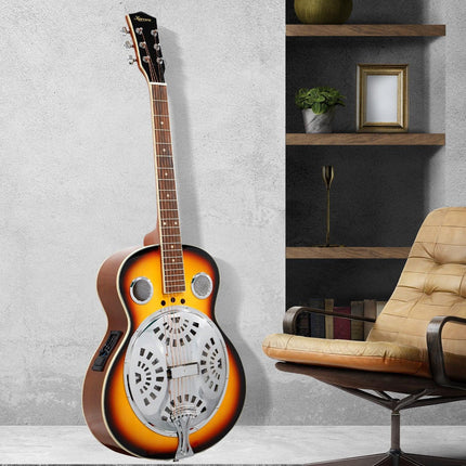 Karrera 40in Resonator Guitar - Sunburst.
