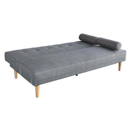 Sarantino Madison Sofa Bed Lounge Couch Futon Furniture Home Light Grey Linen Suite.