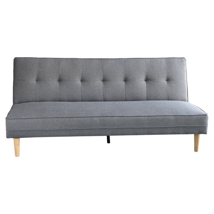 Sarantino Madison Sofa Bed Lounge Couch Futon Furniture Home Light Grey Linen Suite.