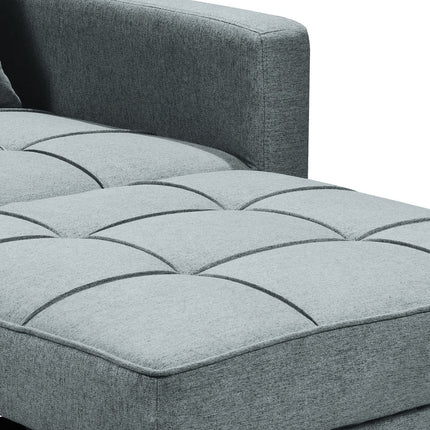 Sarantino Suri 3-in-1 Convertible Sofa Chair Bed -  Airforce Blue.