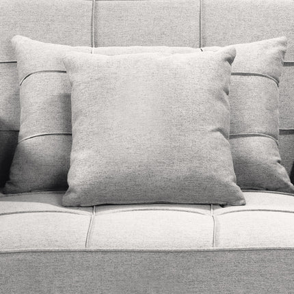 Sarantino Suri 3-in-1 Convertible Sofa Chair Bed Lounger - Light Grey.