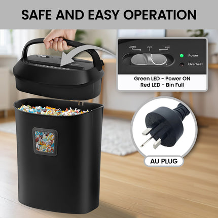 Centurion 25L 12-Sheet Paper Shredder Electric Cross-Cut Home & Office Cutter.