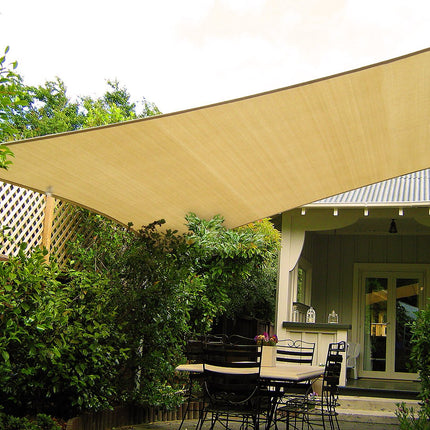 Wallaroo Rectangular Shade Sail 7m x 7m - Sand.