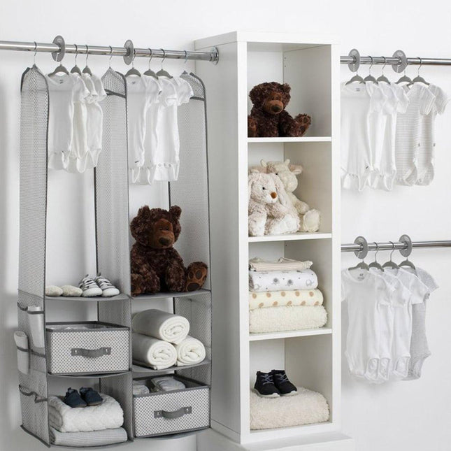 Delta Children 24 Piece Nursery Storage Set - Cool Grey Cool Grey.