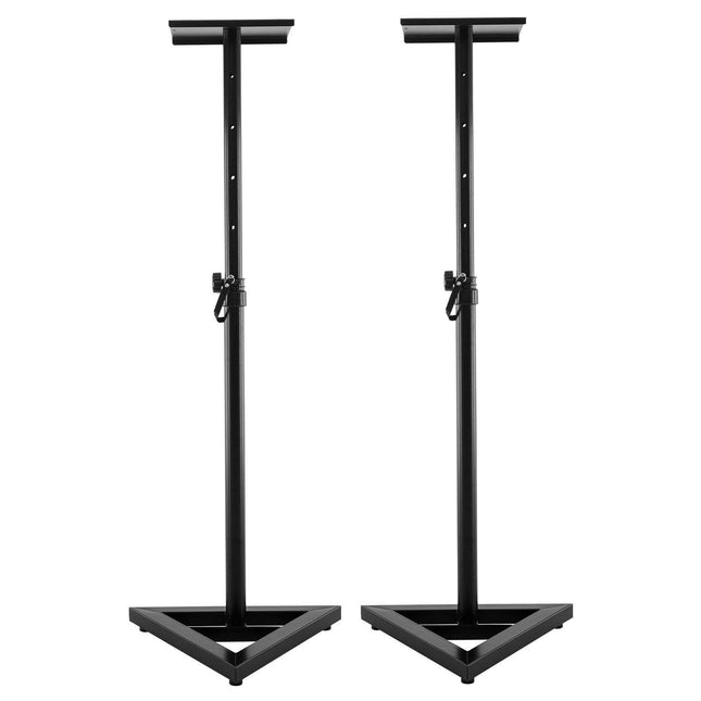 Karrera Adjustable Floor Speaker Stand Surround Sound - Black.