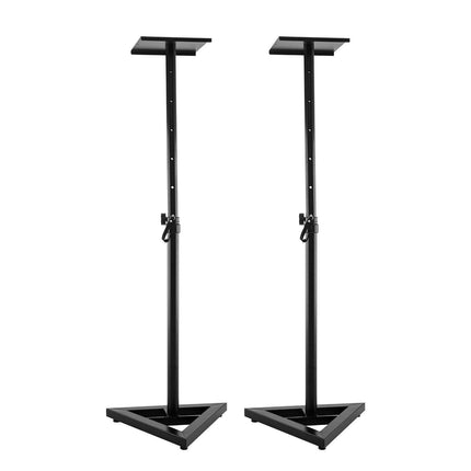 Karrera Adjustable Floor Speaker Stand Surround Sound - Black.