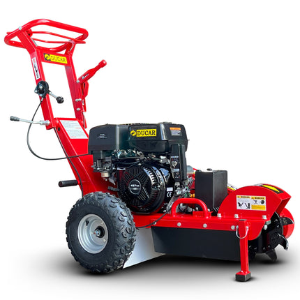 Ducar Stump Grinder 457cc 18HP Petrol Engine with Key Start & Tungsten Carbide Teeth.