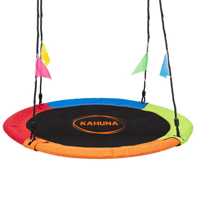 Kahuna Kids 1.2m Tree Saucer Swing Set Round 400kg With Straps Capacity Outdoor.