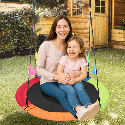 Kahuna Kids 1.2m Tree Saucer Swing Set Round 400kg With Straps Capacity Outdoor.
