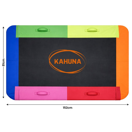 Kahuna Heavy Duty 60 Inch Rectangular Tree Swing With Adjustable 180cm Lifting Ropes Foam Padded Tubes And Full Accessory Kit For Backyard Family Use.