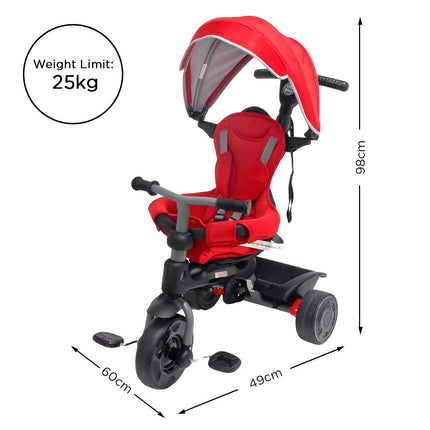 Veebee Explorer 3-stage Kids Trike With Canopy - Red.