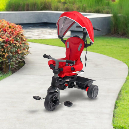 Veebee Explorer 3-stage Kids Trike With Canopy - Red.