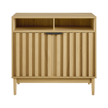 Sarantino Eleni 2-Door Sideboard Buffet Hallway Cabinet Storage Console Cupboard in Natural.