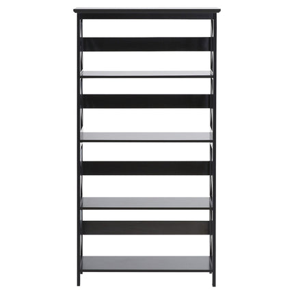 Sarantino Daphne 5-tier Cross Panel Bookshelf.