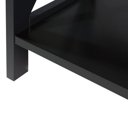 Sarantino Daphne 5-tier Cross Panel Bookshelf.