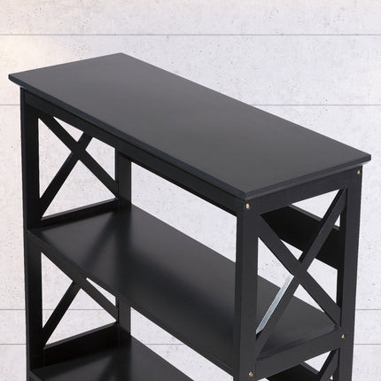 Sarantino Daphne 5-tier Cross Panel Bookshelf.