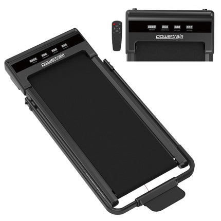 Powertrain K500 Walking Pad Treadmill 2 in 1 Foldable Walking & Running Machine w/2.5HP Motor Dual LED Displays 2 Level.
