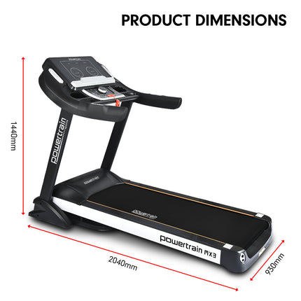 Powertrain MX3 Treadmill Performance Home Gym Cardio Machine.