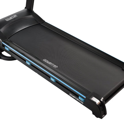 Powertrain V1200 Treadmill with Shock-Absorbing System.