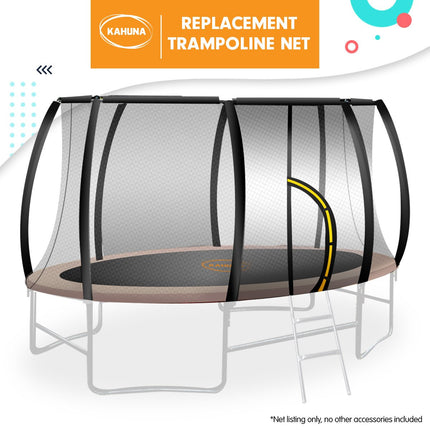 Kahuna Replacement Trampoline Net for 8ft x 14ft Oval Trampoline.