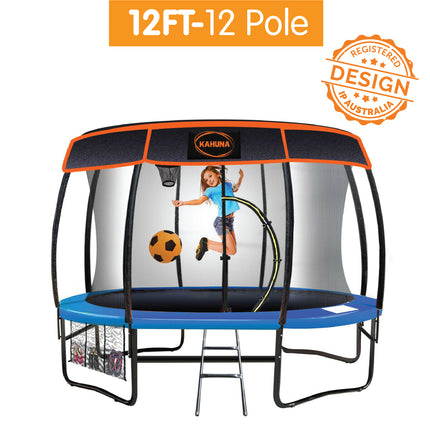 Kahuna 12ft-12 Pole Trampoline Roof Shade Cover.