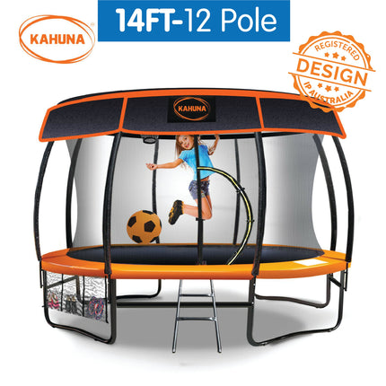 Kahuna 14ft-12 Pole Trampoline Roof Shade Cover.