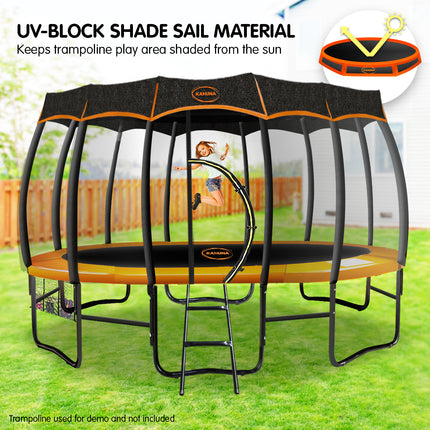 Kahuna 12ft Removable Twister Trampoline Roof Shade Cover.