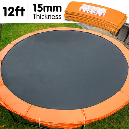 Kahuna 12ft Trampoline Replacement Pad Round - Orange.