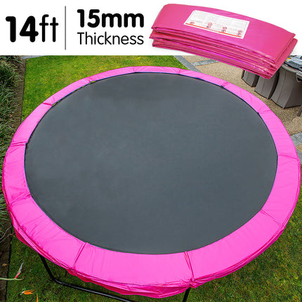 Kahuna 14ft Trampoline Replacement Pad Round - Pink.