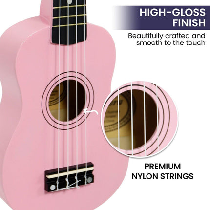 Karrera 21in Ukulele - Pink.