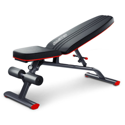 Powertrain Home Gym Bench Adjustable Flat Incline Decline FID 250KG Load.