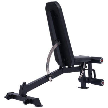 Powertrain Multi Workout Bench with Transport Wheels and Adjustable Backrest.