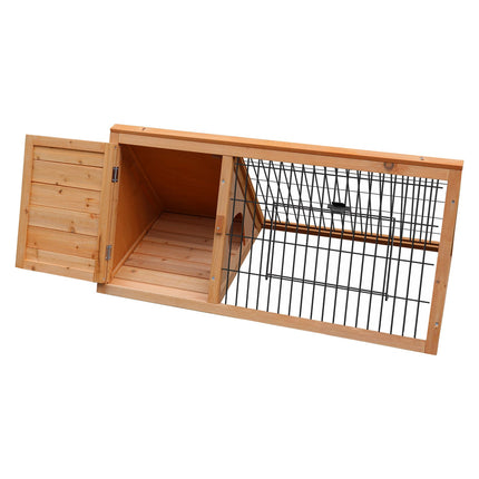 Furtastic Triangle Wooden Rabbit Hutch.