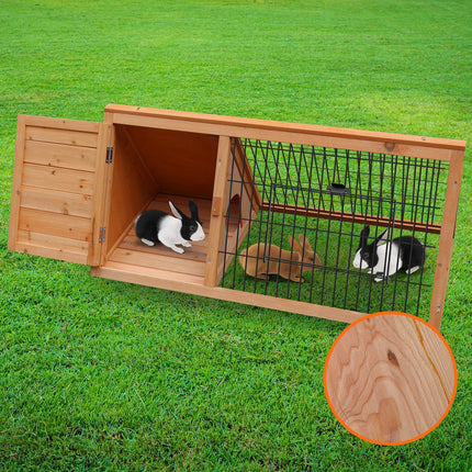 Furtastic Triangle Wooden Rabbit Hutch.