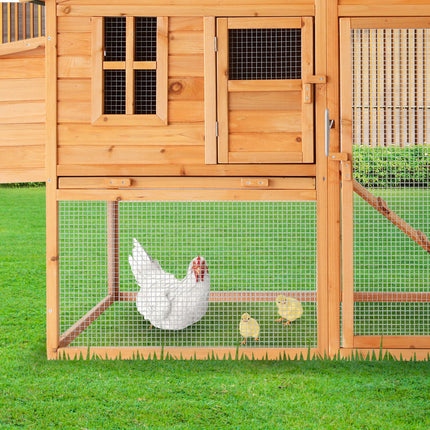 Furtastic Large Chicken Coop & Rabbit Hutch With Ramp.
