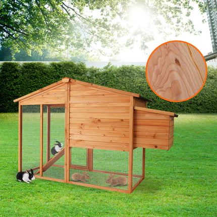Furtastic Large Chicken Coop & Rabbit Hutch With Ramp.