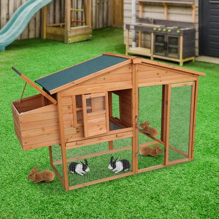 Furtastic Large Chicken Coop & Rabbit Hutch With Ramp.