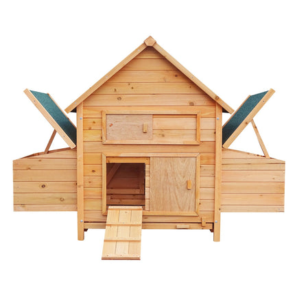 Furtastic Wooden Chicken Coop & Rabbit Hutch With Ramp Nesting Boxes.