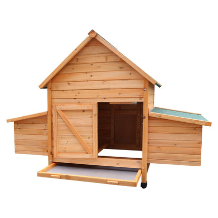 Furtastic Wooden Chicken Coop & Rabbit Hutch With Ramp Nesting Boxes.