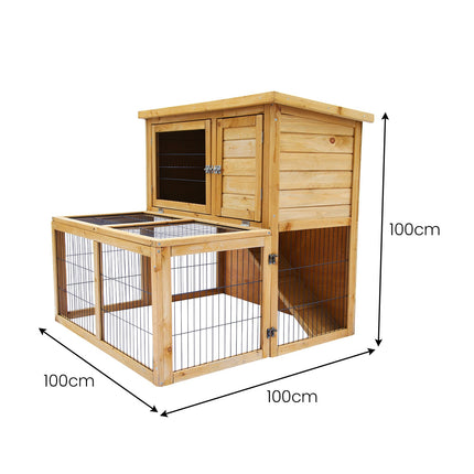 Furtastic 2-Storey Chicken Coop & Rabbit Hutch With Large Run.
