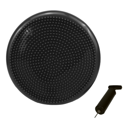 Powertrain Yoga Stability Disc Home Gym Pilates Balance Trainer Black.
