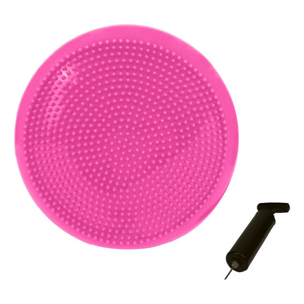 Powertrain Yoga Stability Disc Home Gym Pilates Balance Trainer - Pink.