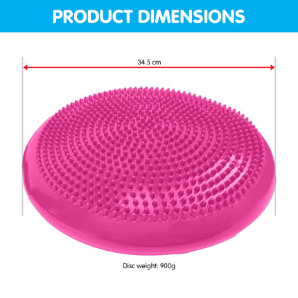 Powertrain Yoga Stability Disc Home Gym Pilates Balance Trainer - Pink.
