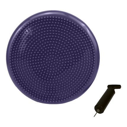 Powertrain Yoga Stability Disc w/ Pump Home Gym Pilate Balance Trainer - Purple.