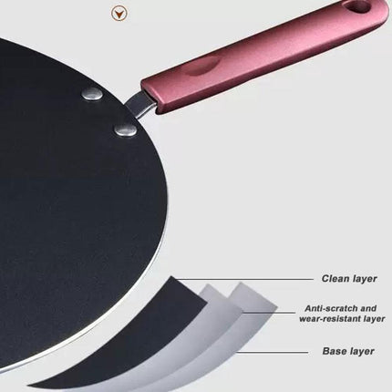 32cm Nonstick Frying Indian Tava Dosa Chapati Pan Flat Skillet Griddle Pan.