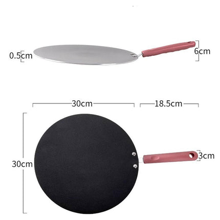 32cm Nonstick Frying Indian Tava Dosa Chapati Pan Flat Skillet Griddle Pan.