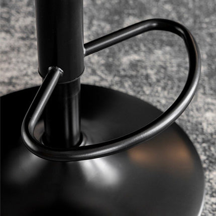Bar Stools Kitchen Bar Stool Leather Barstools Swivel Gas Lift Counter Chairs x2 BS8406 Black.