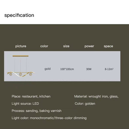Luxury Hand Blown Glass LED Pendant Light 100cm Adjustable 3 Color Dimmable Remote Control for Dining Bar Living Room.