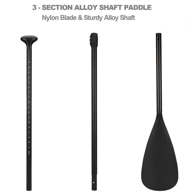 Alloy Adjustable 2-part SUP Paddle Stand Up Paddle Board Edge Guard 160-215cm Double.