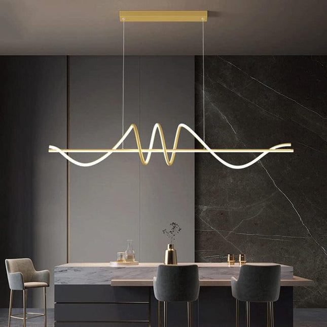 BAMDECOR A202 Modern LED Linear Pendant Lights with Dimmable LED  160cm.